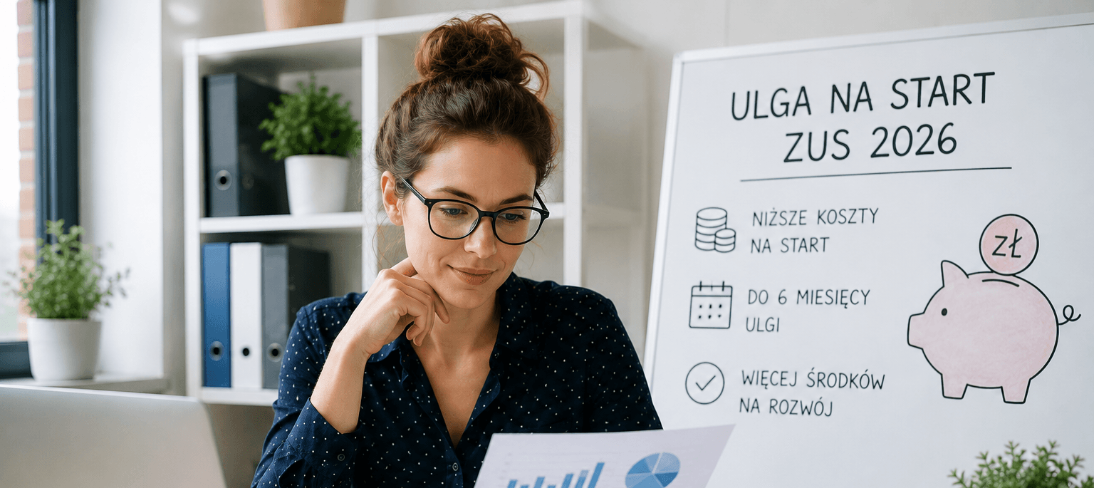 Ulga na start ZUS 2026 – ile oszczędzasz i jak długo trwa?