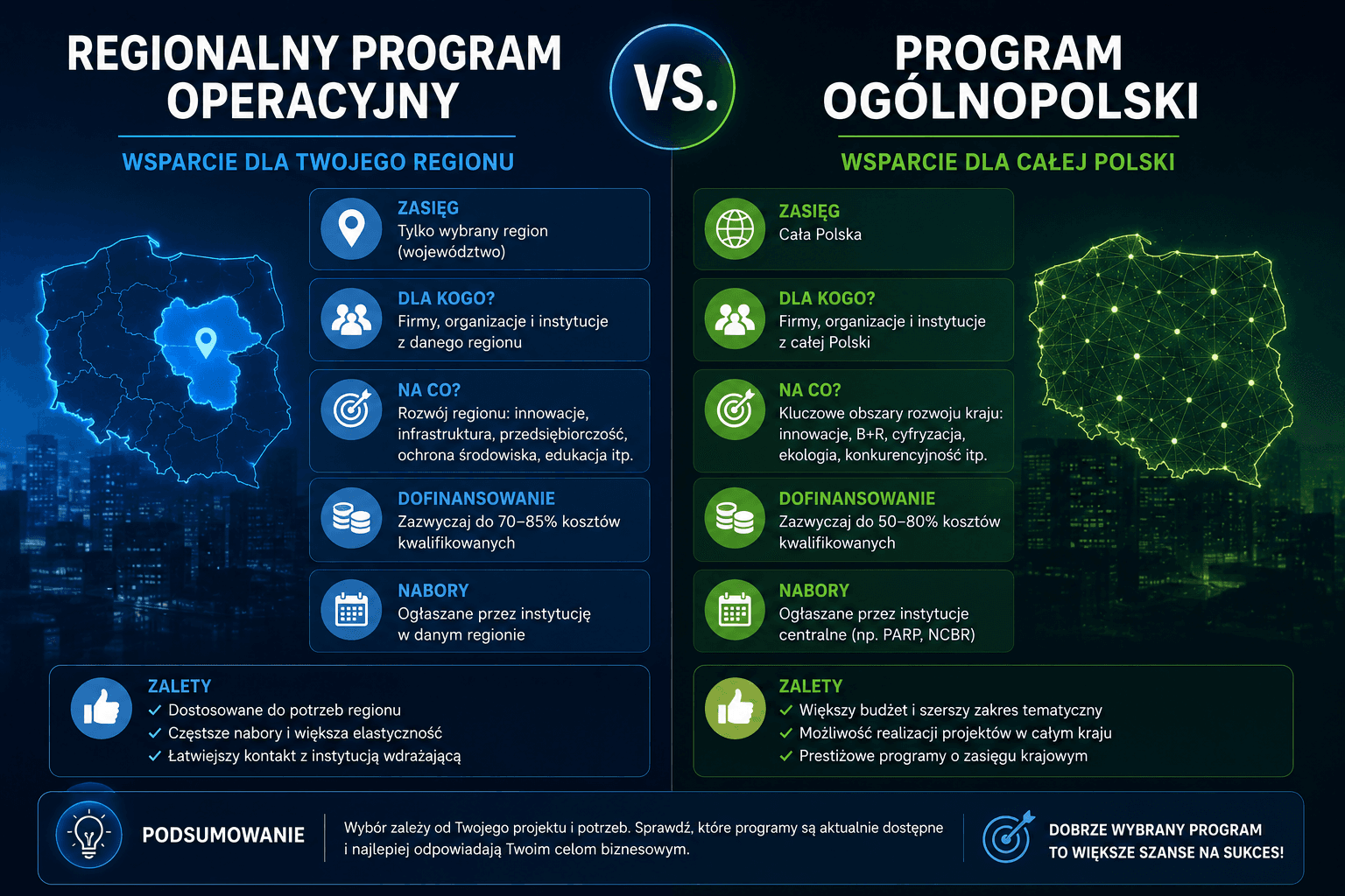 Regionalny Program Operacyjny vs. program ogólnopolski – którą drogę wybrać?